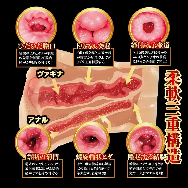 萌えあがる発情美人妻 完熟名器物語 JULIAの2穴構造画像