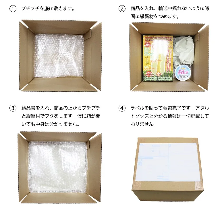 信長トイズの梱包説明画像