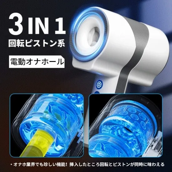 回転＆ピストンの複合型全自動オナホール