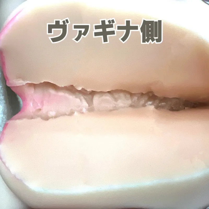 大型トルソーオナホのヴァギナ側の作りを断面で説明する画像