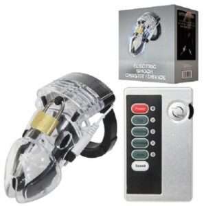 貞操帯『エレクトリックショック チェステティデバイス クリア』商品画像