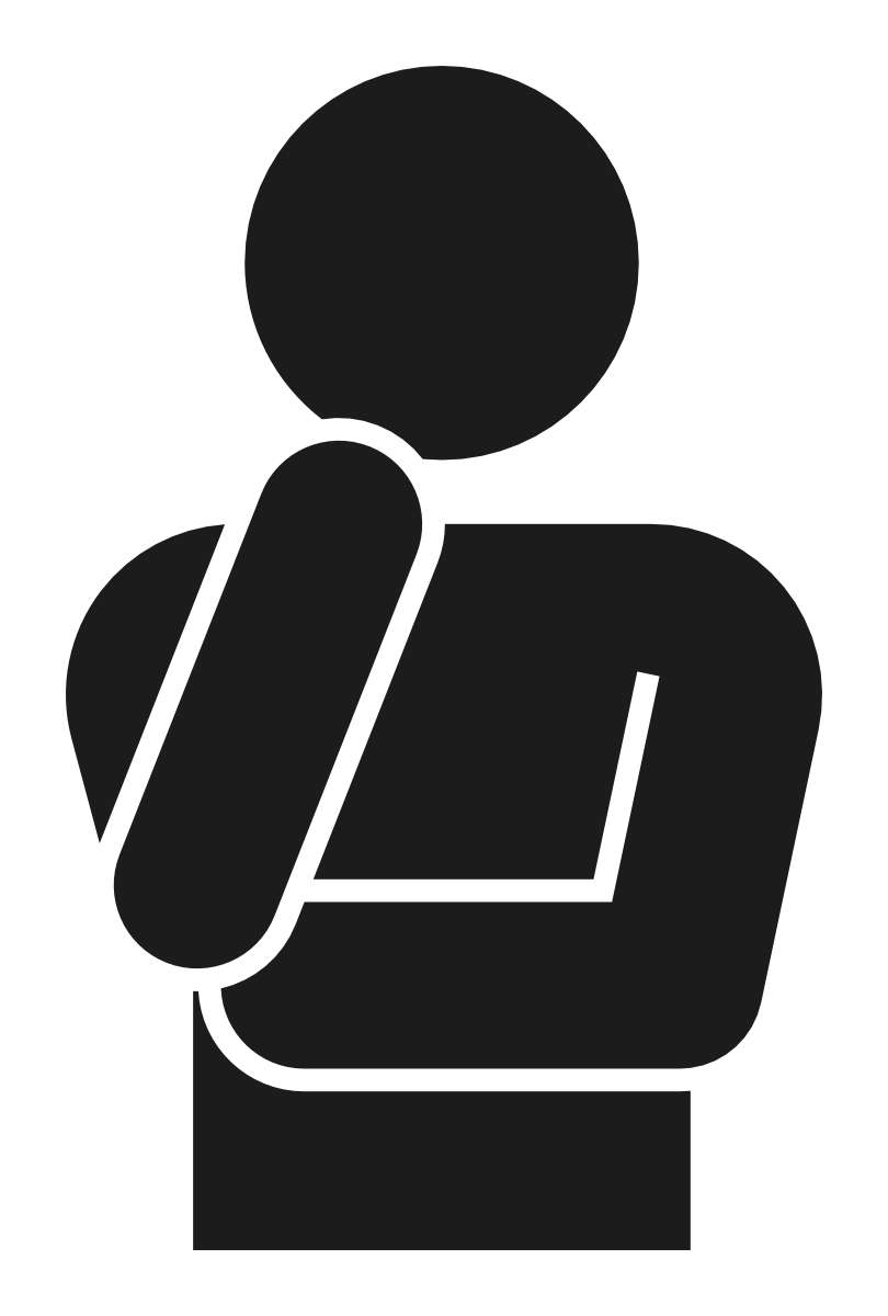 悩んでいる人の画像