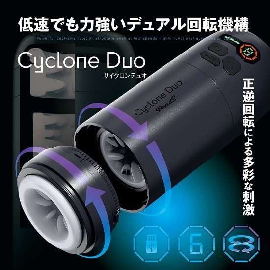 これは電動オナホのサイクロンデュオの画像です