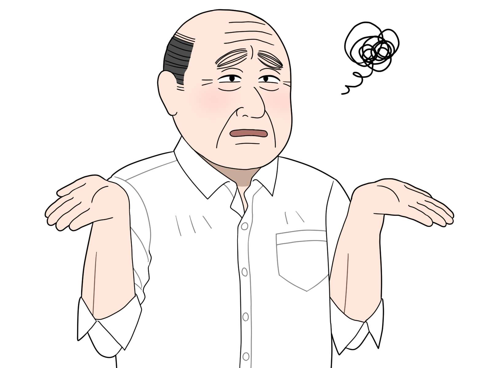 物足りないおじさん画像