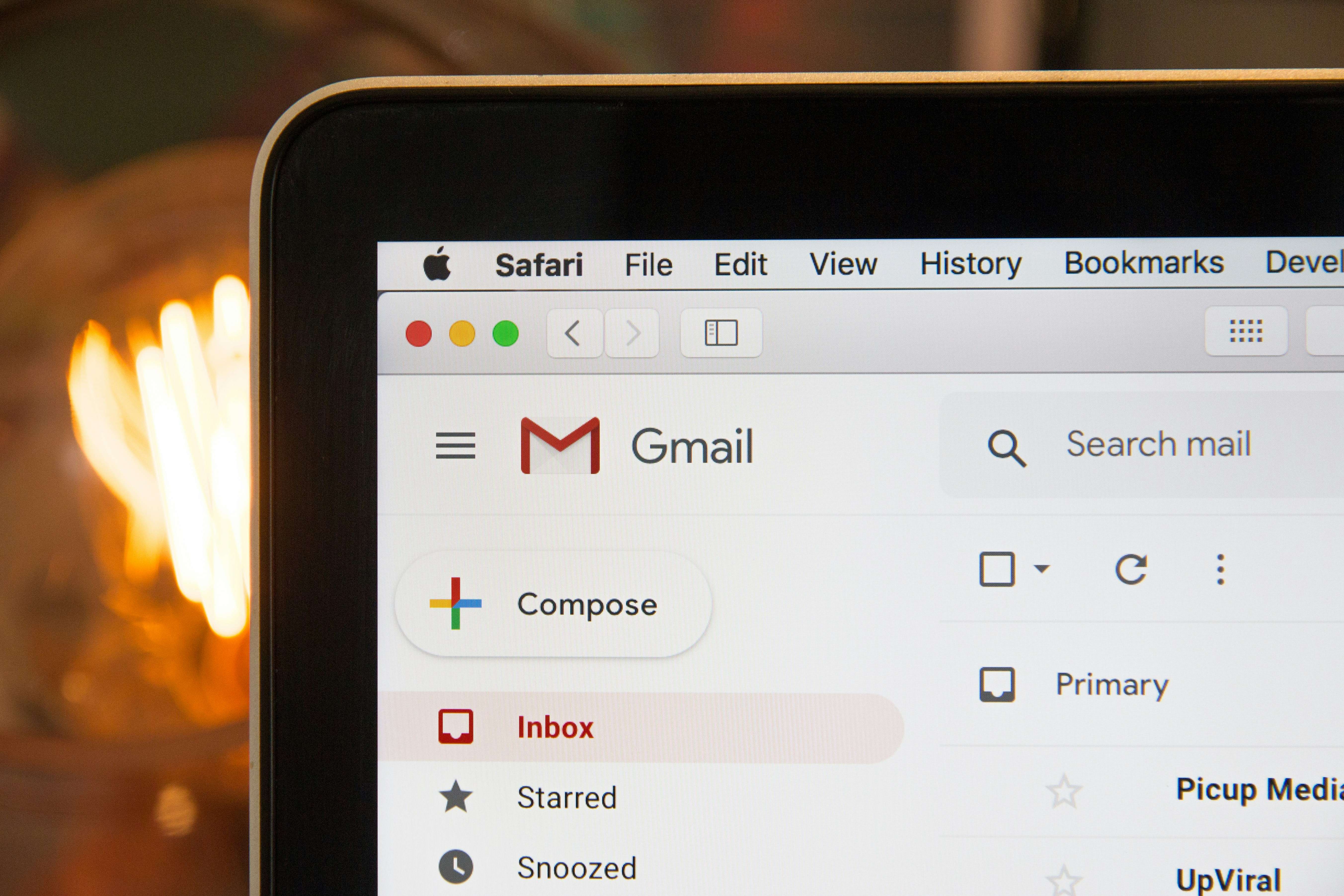 Gmailのトップ画面