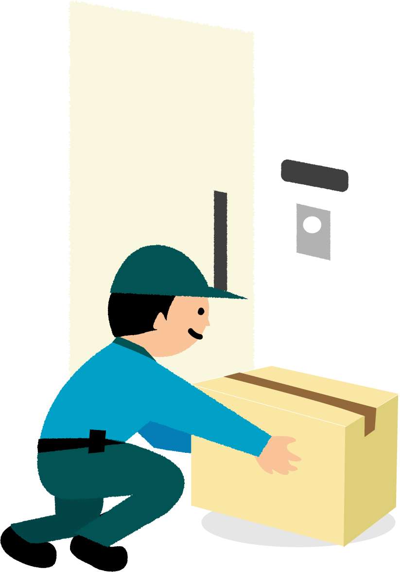 置き配している人の画像